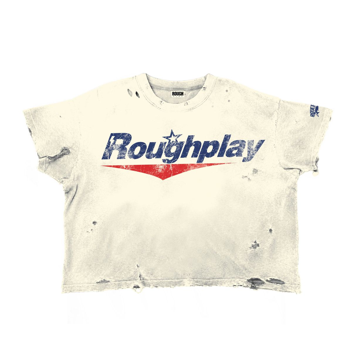 - ROUGHPLAY TEE TAN/RED/NAVY