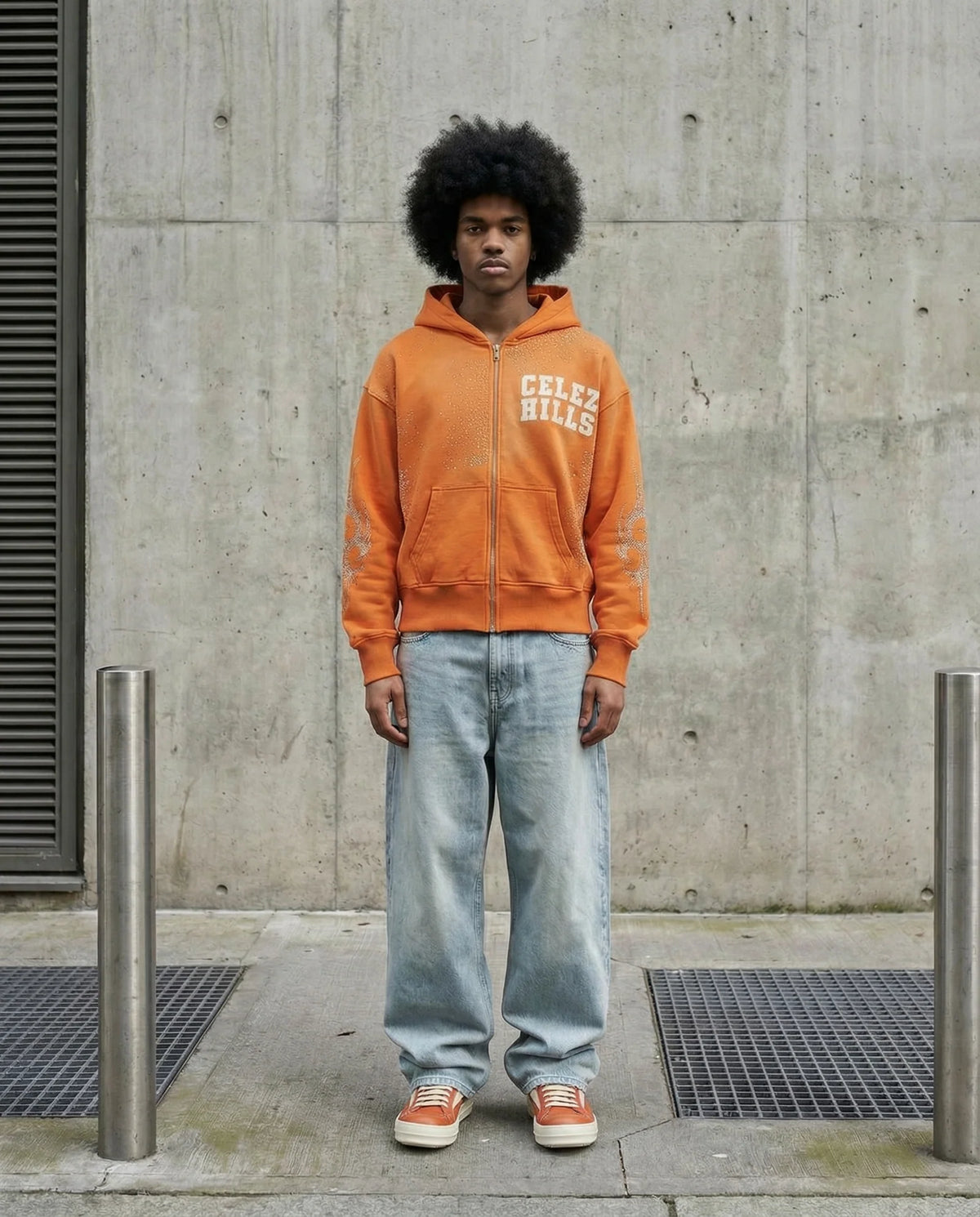 - CELEZ HILLS - HOODIE ORANGE