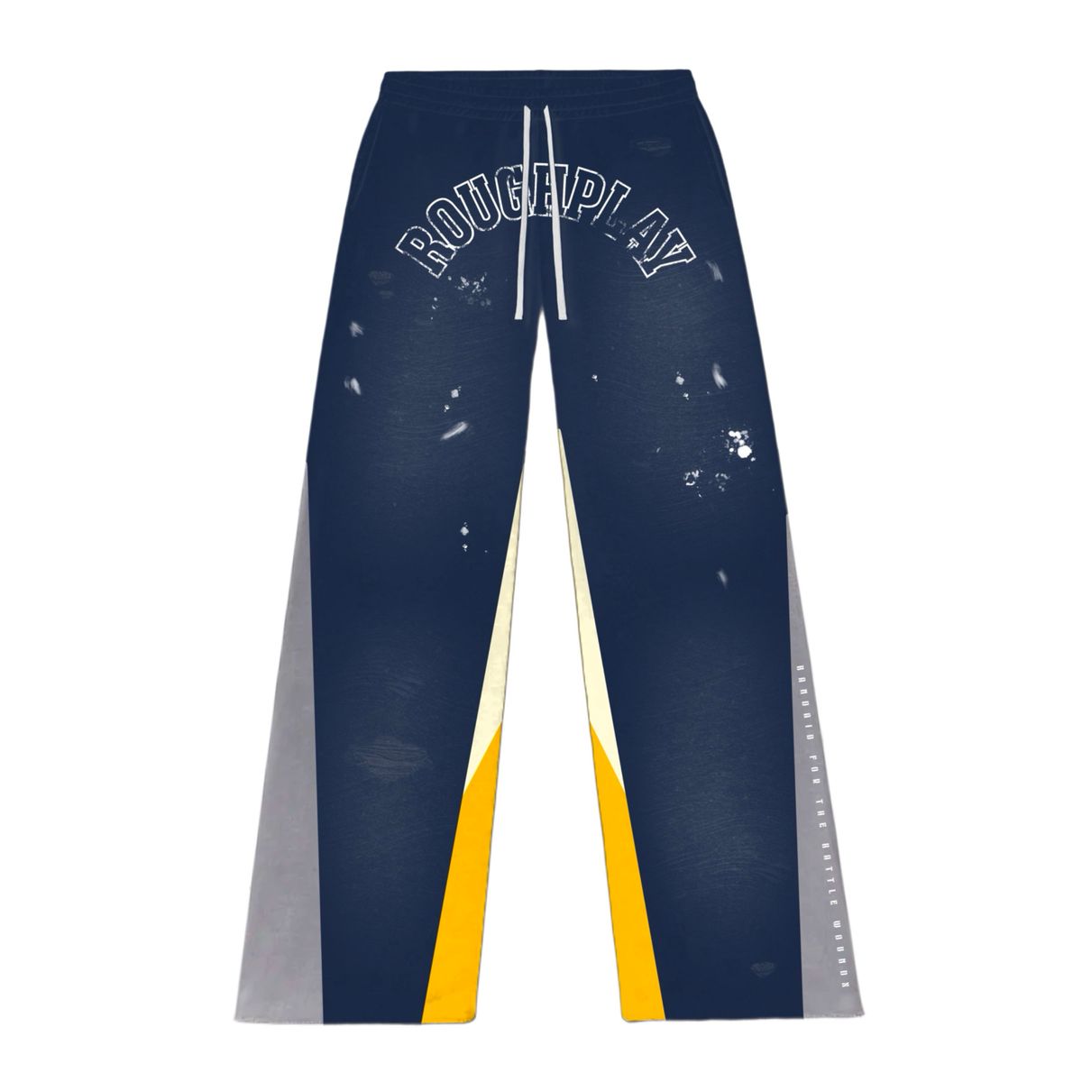 - ROUGPLAY SWEATPANTS  NAVY / YELLOW