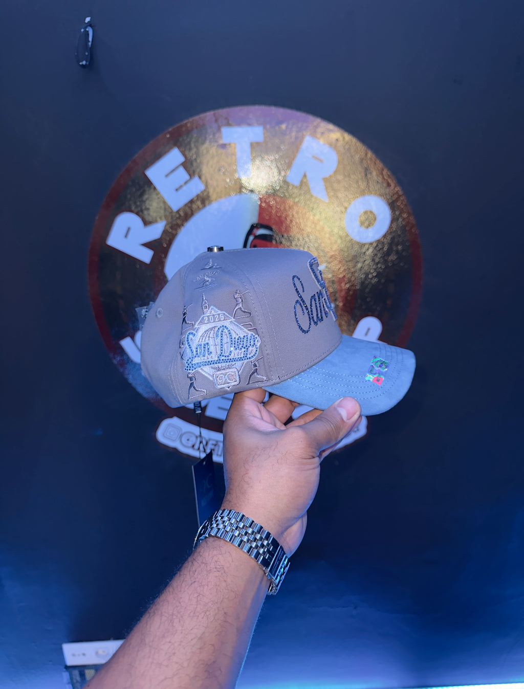 - SAN DIEGO CAPS 🐺🥶 (golf grey)