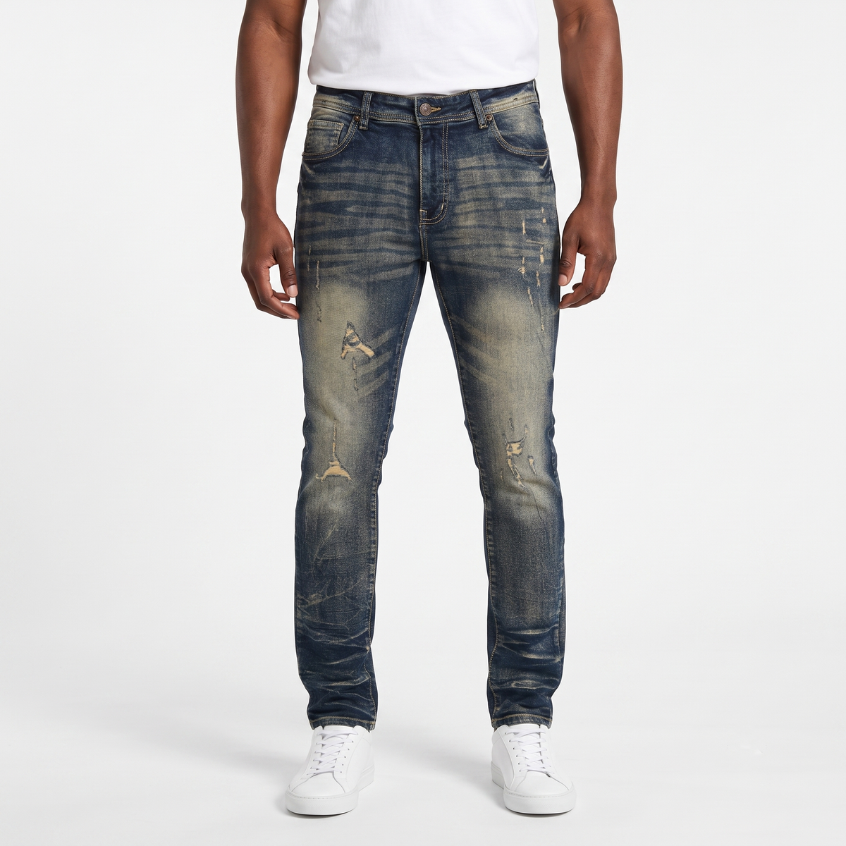 Rip & Repair Slim Jeans