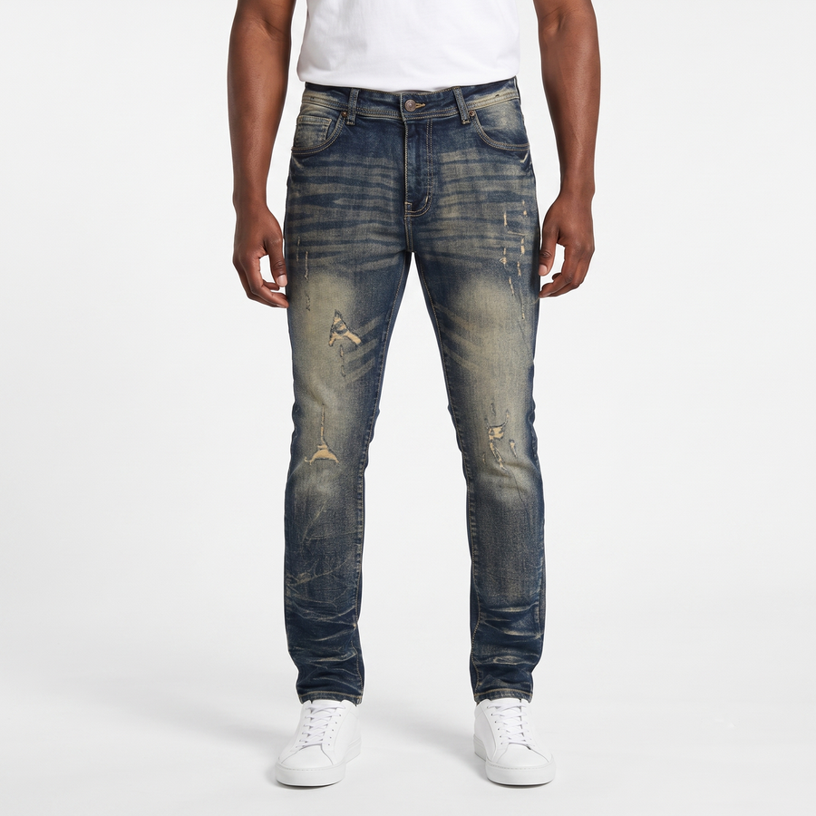 Rip & Repair Slim Jeans