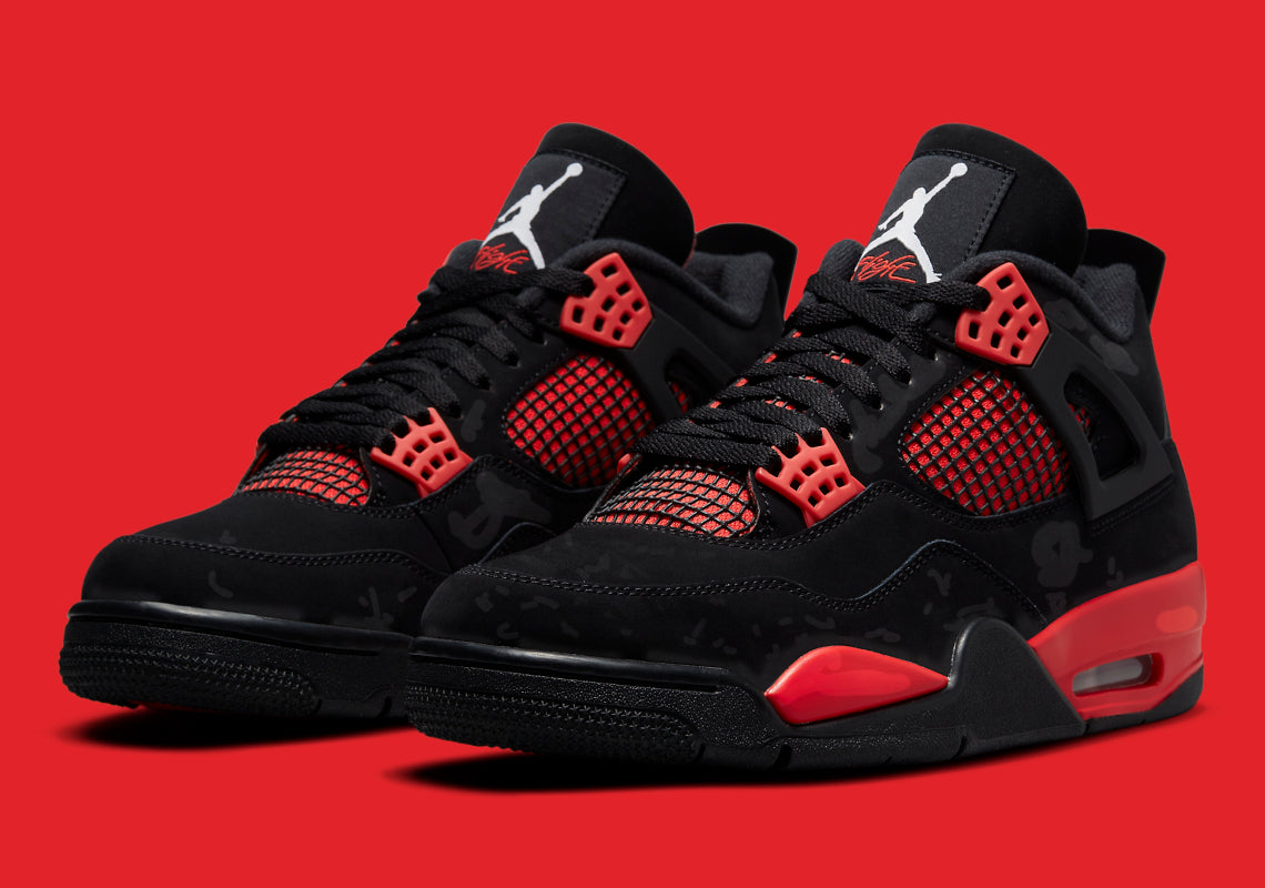 - JORDAN 4 RETRO - THUNDER RED 🐦‍🔥