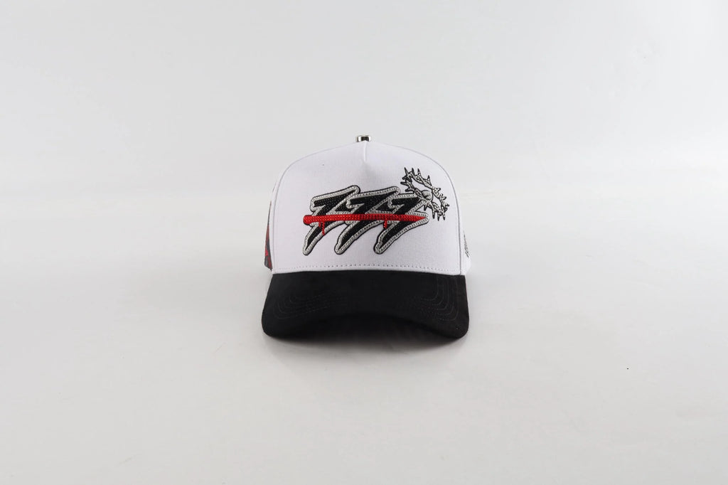 - 333 DESERTED X VQZ CAPS - WHITE  🖤❤️🤍