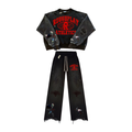 - ROUGPLAY CREW NECK SET BLACK/RED