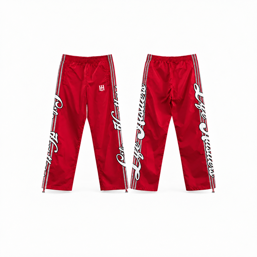 - LH TRACK PANTS RED