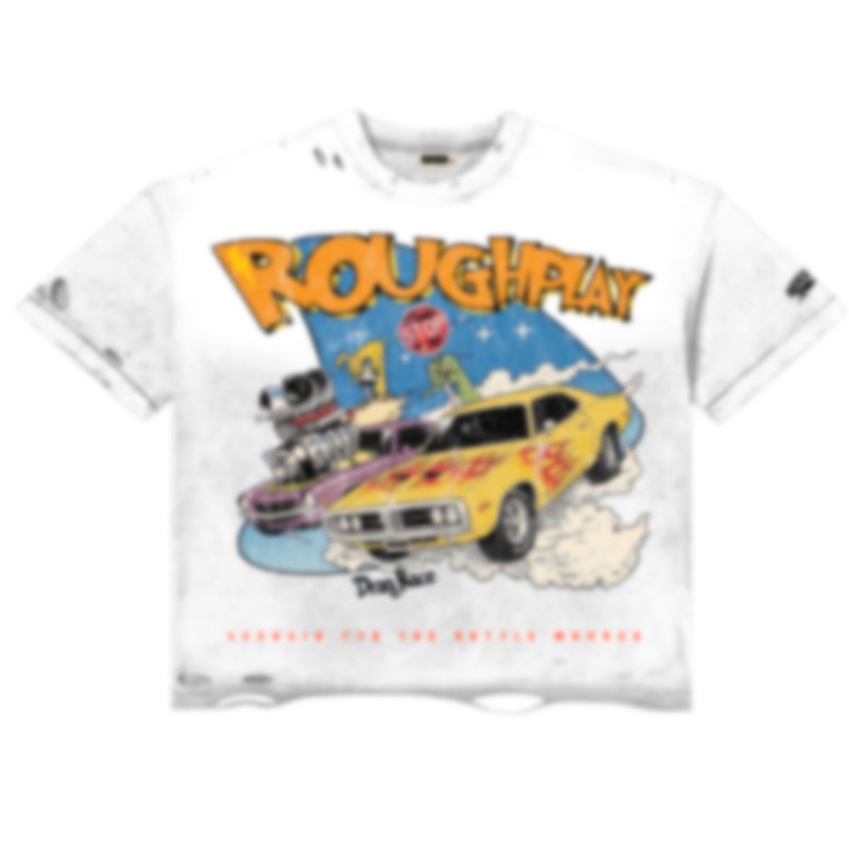 - ROUGPLAY TEE DRAG RACE WHITE