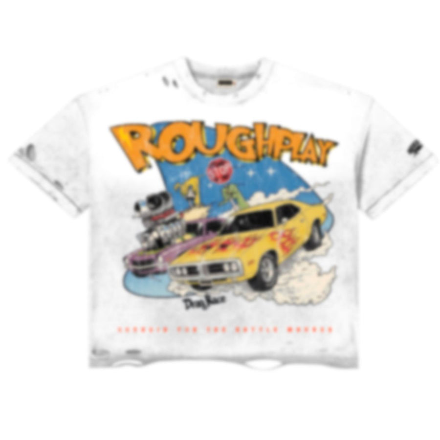 - ROUGHPLAY TEE DRAG RACE WHITE
