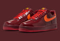- NIKE AIR FORCE 1 LOW QS PATENT LEATHER - DARK TEAM RED SAFETY ORANGE 🍊 🩸