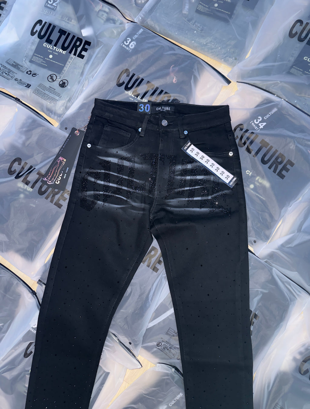 - CULTURE JEANS - VVS BLACK 💎