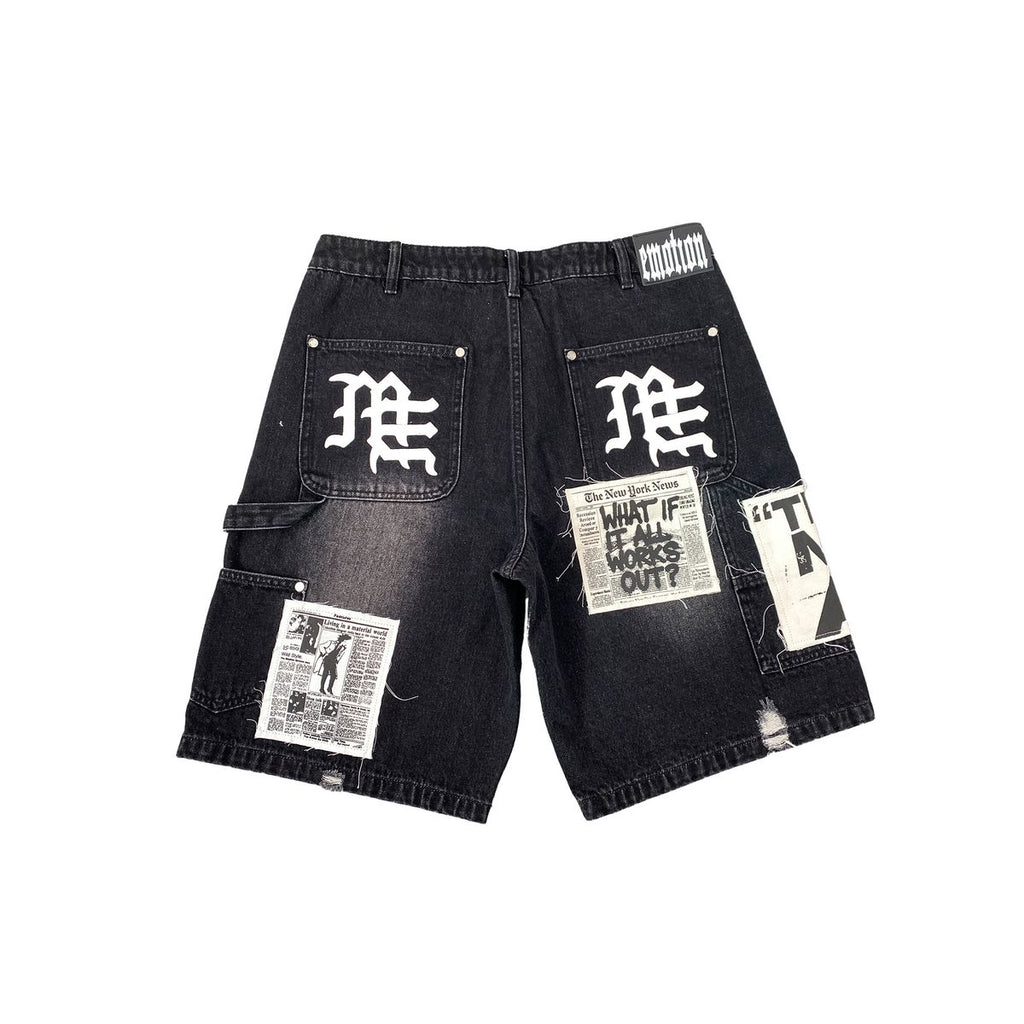 - MIXED EMOTIONS - DENIM SHORTS BLACK IA ✔️