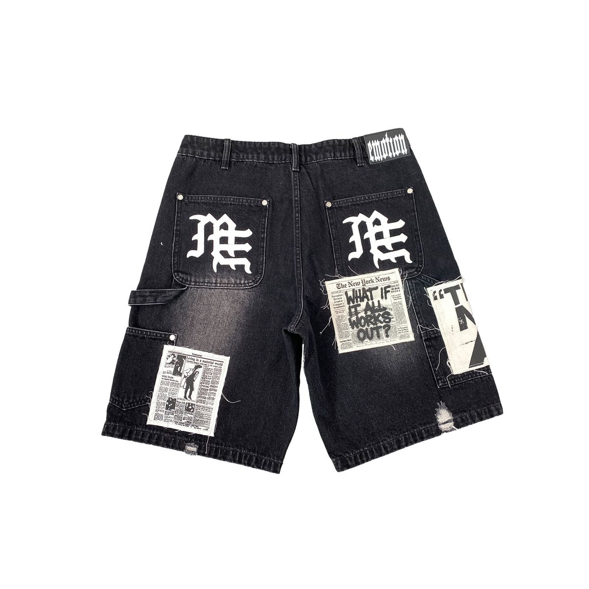 - MIXED EMOTIONS - DENIM SHORTS BLACK IA ✔️
