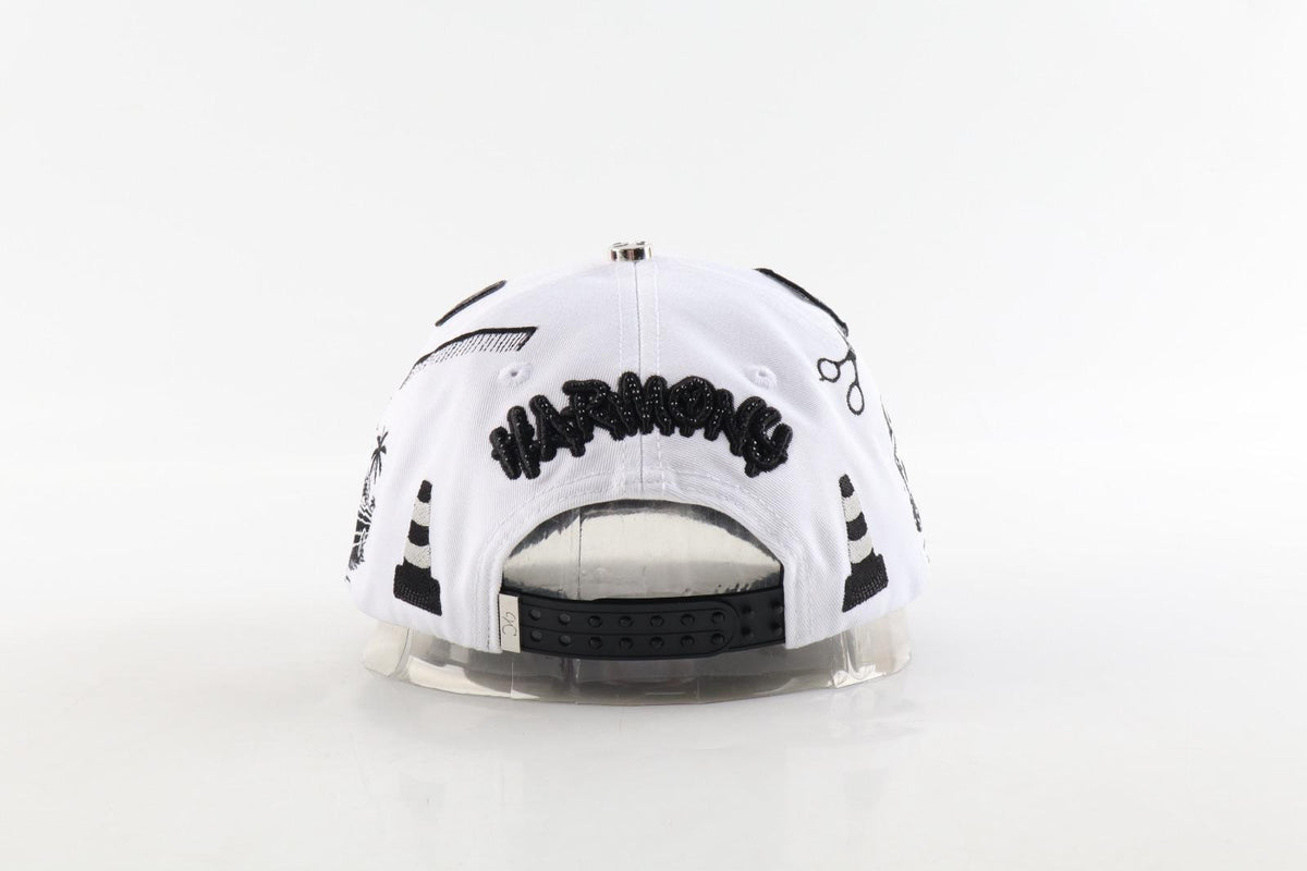 - HARMONY HAT X VQZ CAPS WHITE