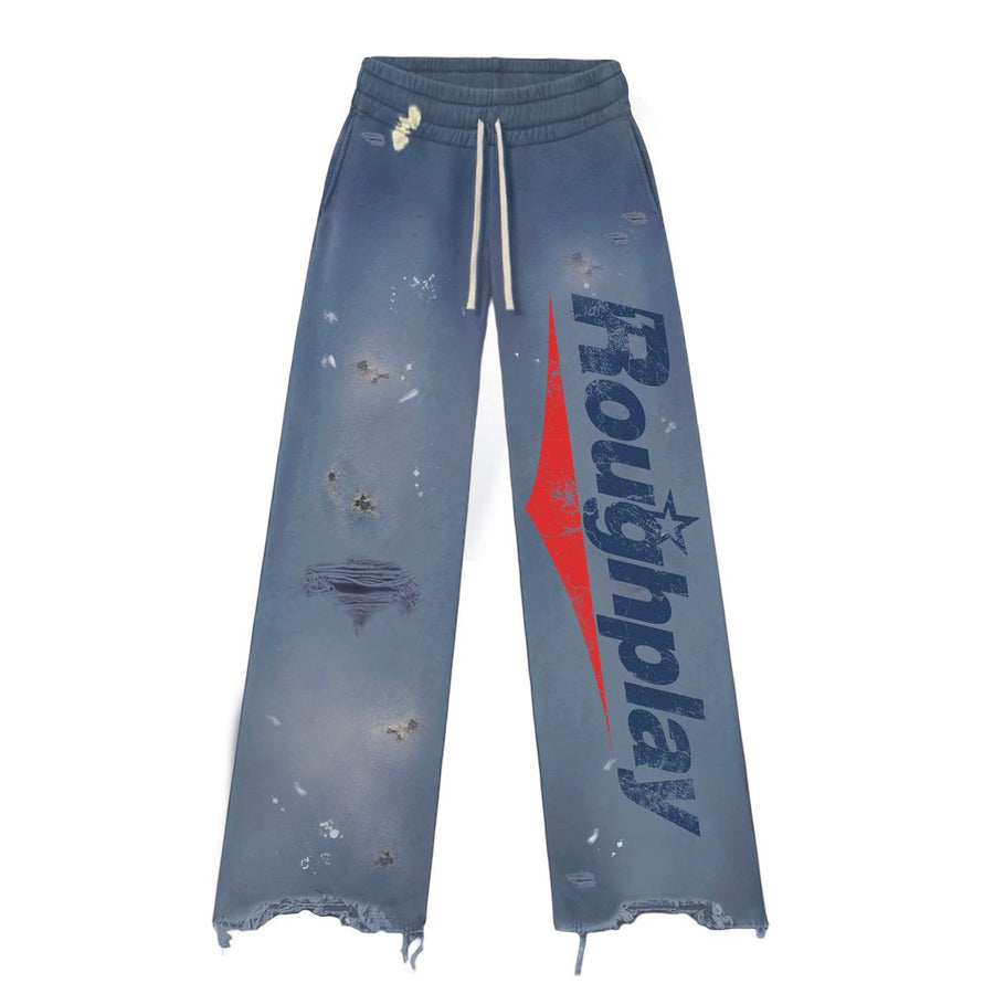 - ROUGHPLAY SWEATPANTS BLUE/RED