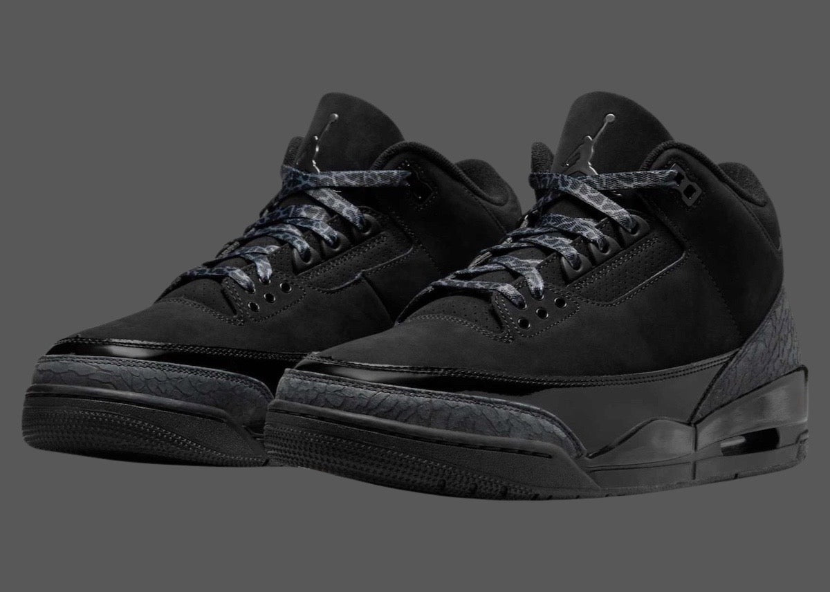- JORDAN 3 RETRO - BLACK CAT 🐈‍⬛