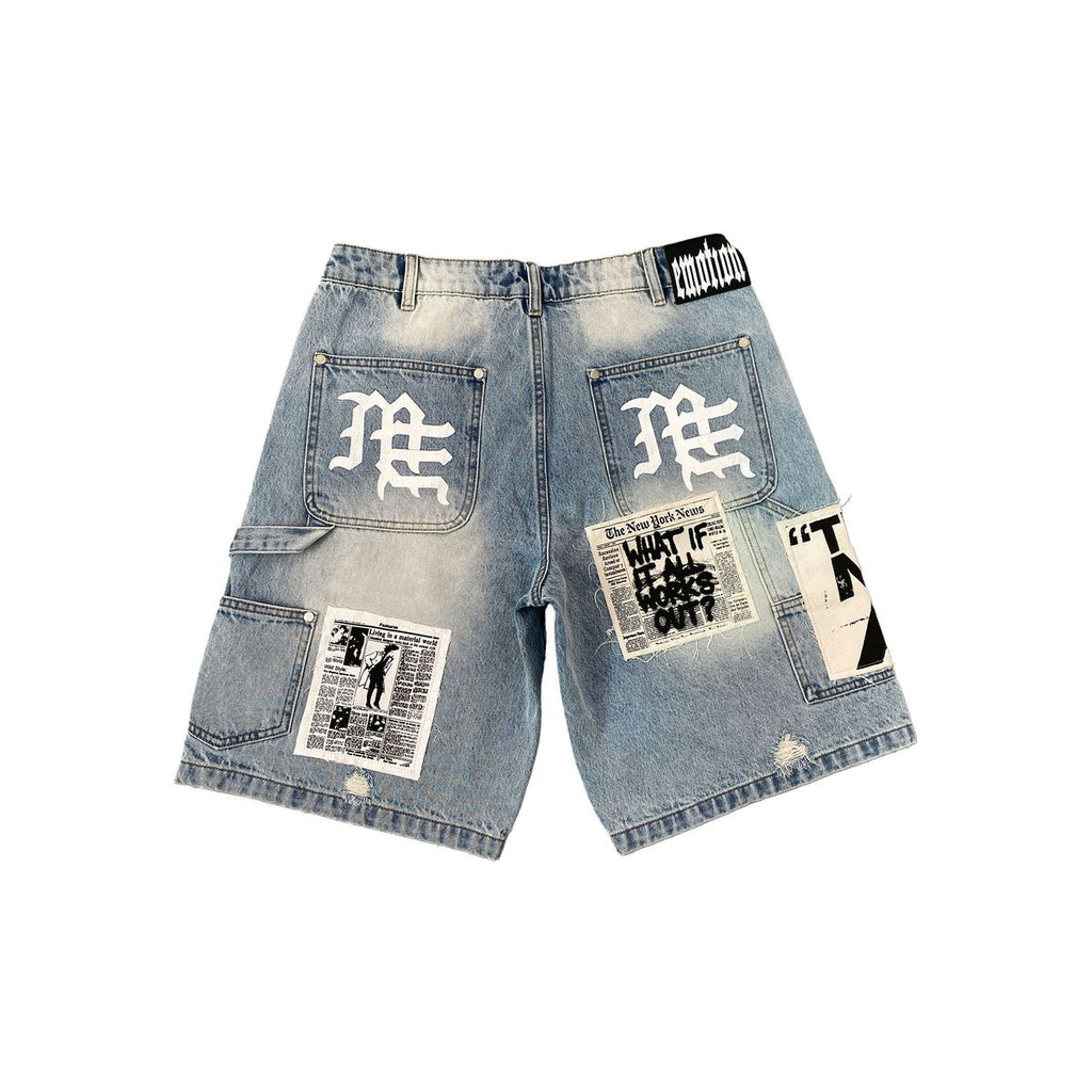 - MIXED EMOTIONS - DENIM SHORTS BLUE IA 🥶