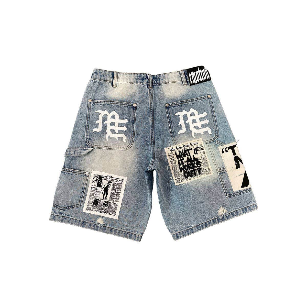 - MIXED EMOTIONS - DENIM SHORTS BLUE IA 🥶
