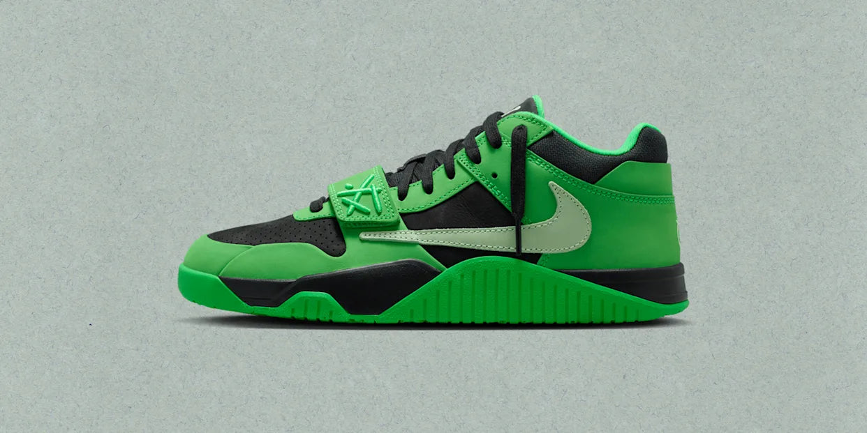 - JORDAN CJ1 - T-REXX TRAVIS SCOTT GREEN SPARK ✅