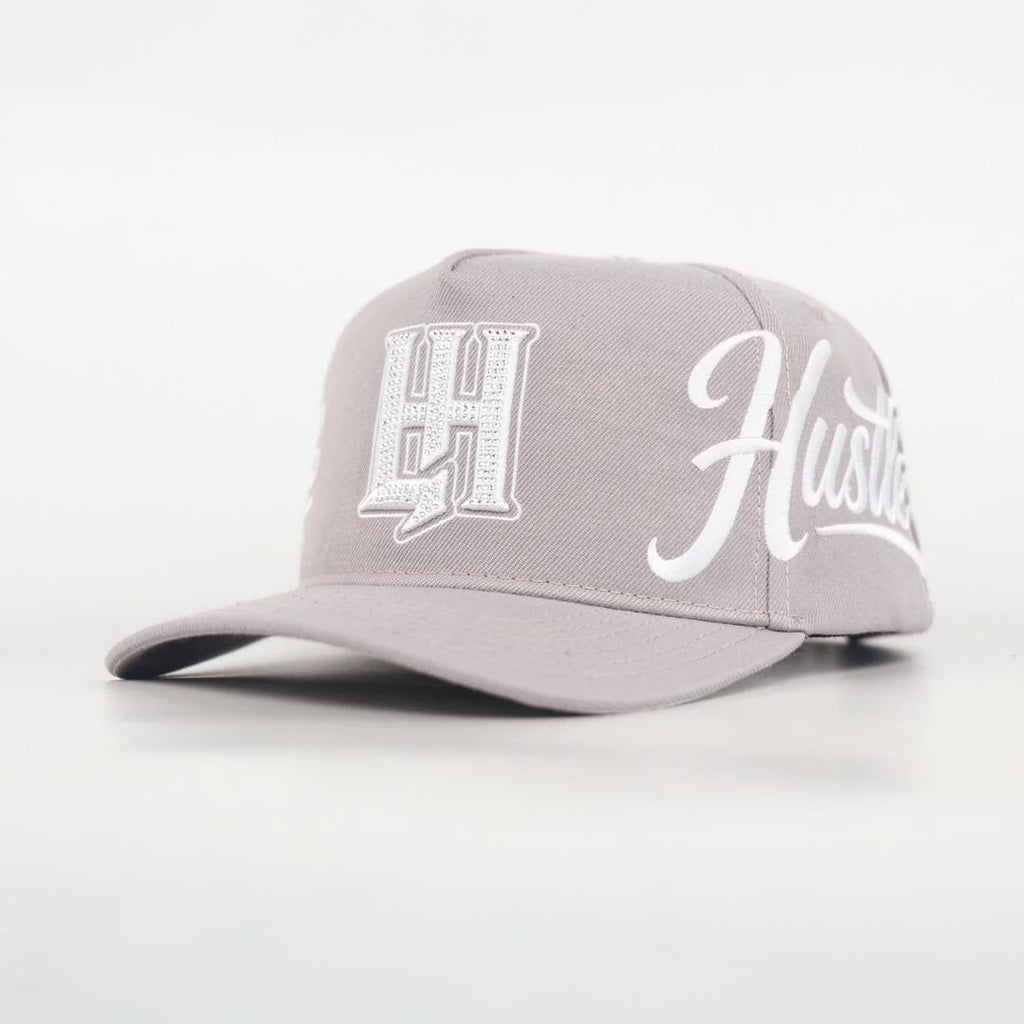 - LIFE HUSTLERS CAPS - GREY & WHITE 🩶⚪️