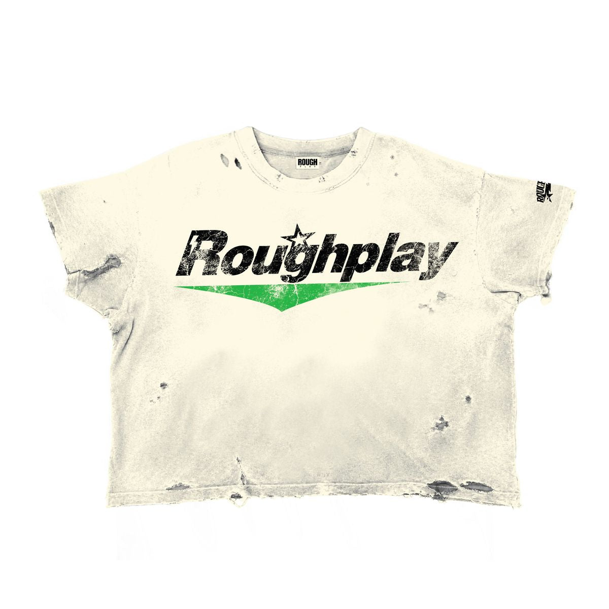 - ROUGPLAY TEE GREEN/TAN