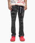 - VALABASAS JEANS  - STACKED  DENIM  GREY WASHED 🔥