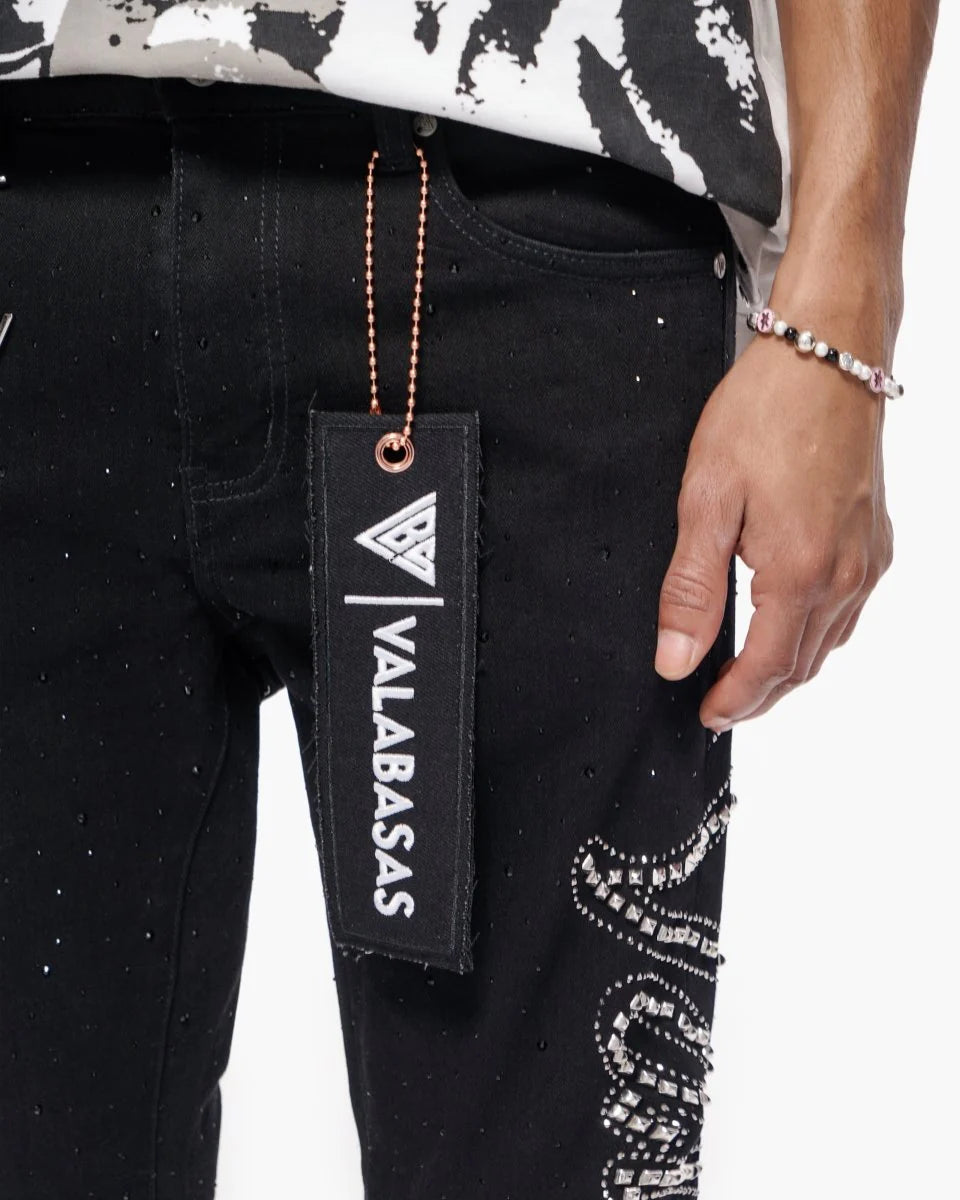 - VALABASAS JEANS (Jet Black Skinny)