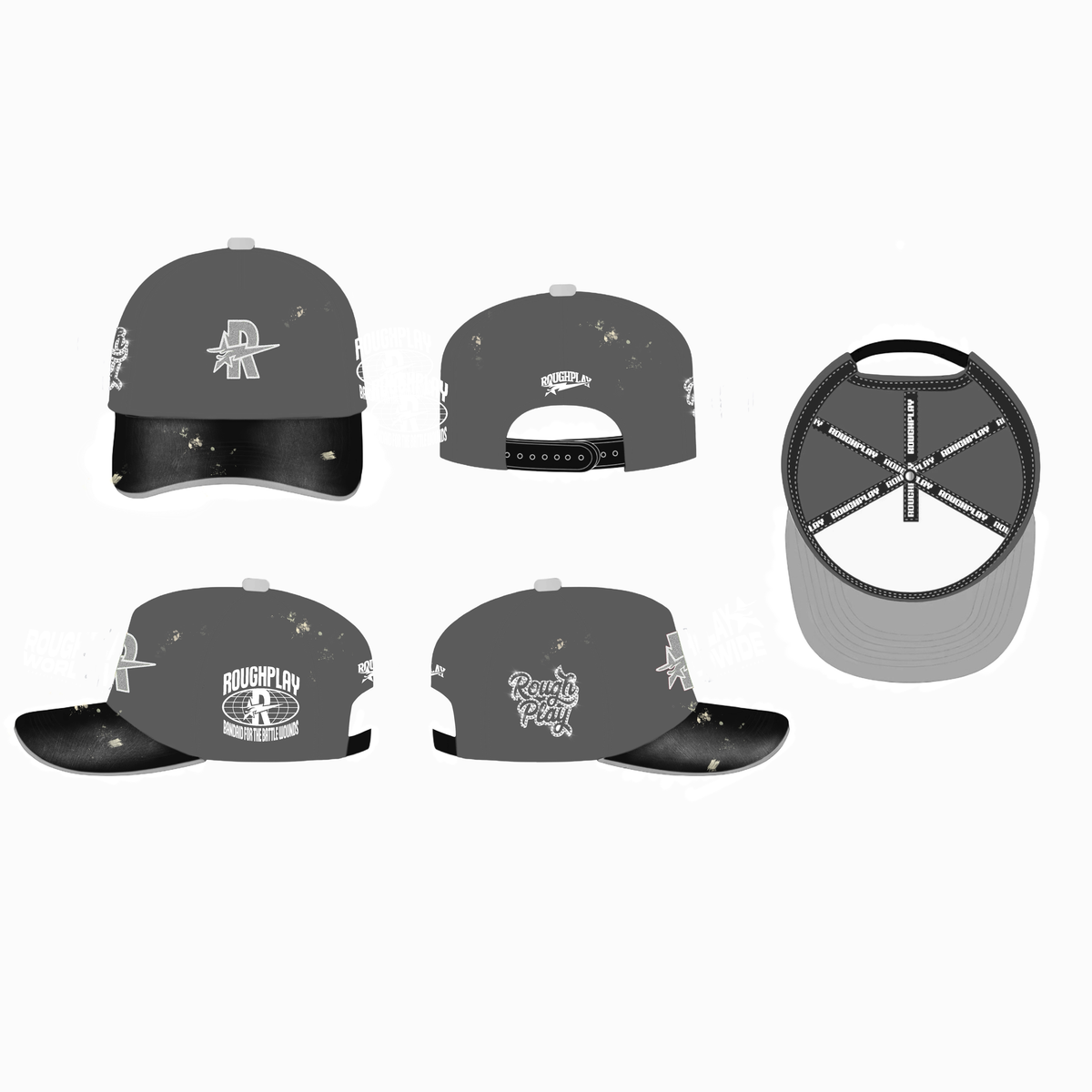 - ROUGHPLAY SNAPBACK GRY/GRY