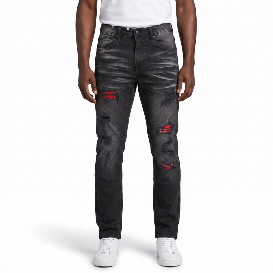 Color Backing Jeans red