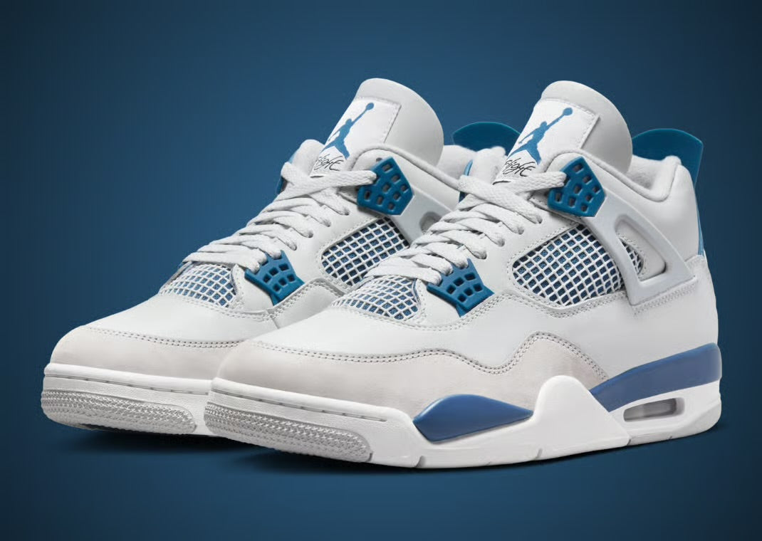 - JORDAN 4 RETRO - MILITARY BLUE 🥶