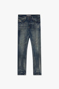 - VALABASAS Dirty Dark Blue Wash Skinny Jeans