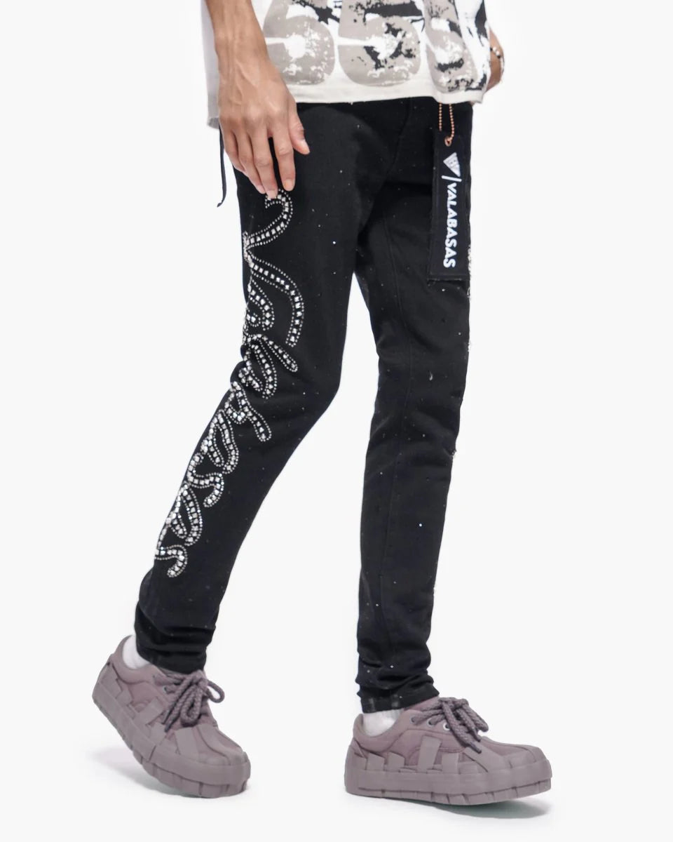 - VALABASAS JEANS (Jet Black Skinny)