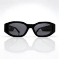 VERIFIED Round-Frame Recycled Acetate Sunglasses 'Black'