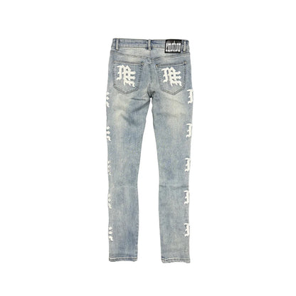 Mixed emotions ‘Sea’ Monogram Denim