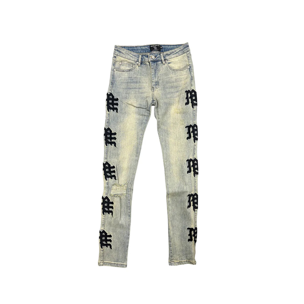 Mixed emotions ‘Desert’ Monogram Denim