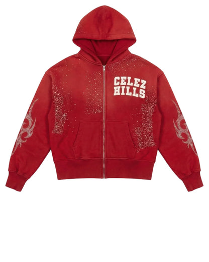 - CELEZ HILLS - HOODIE RED