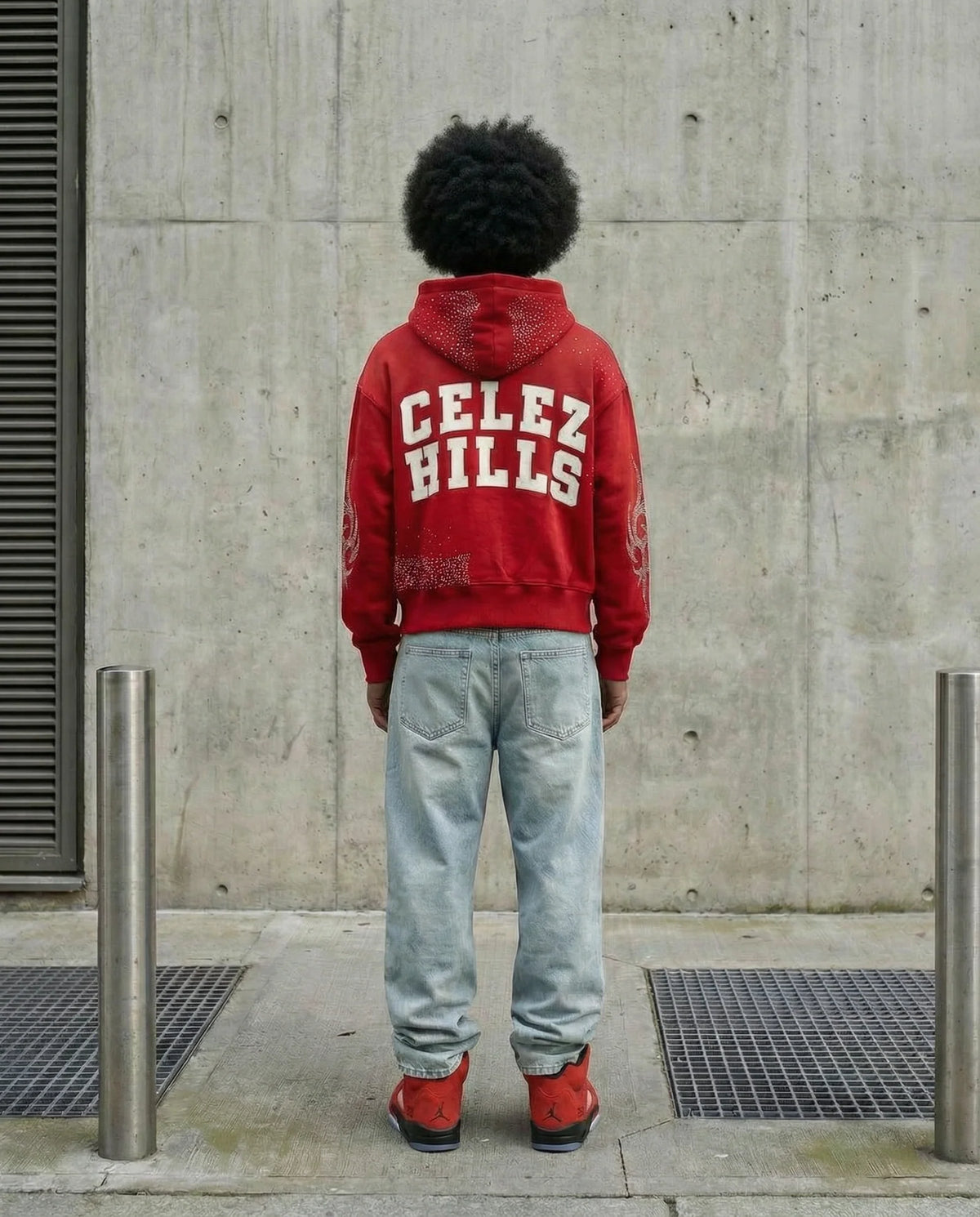 - CELEZ HILLS - HOODIE RED