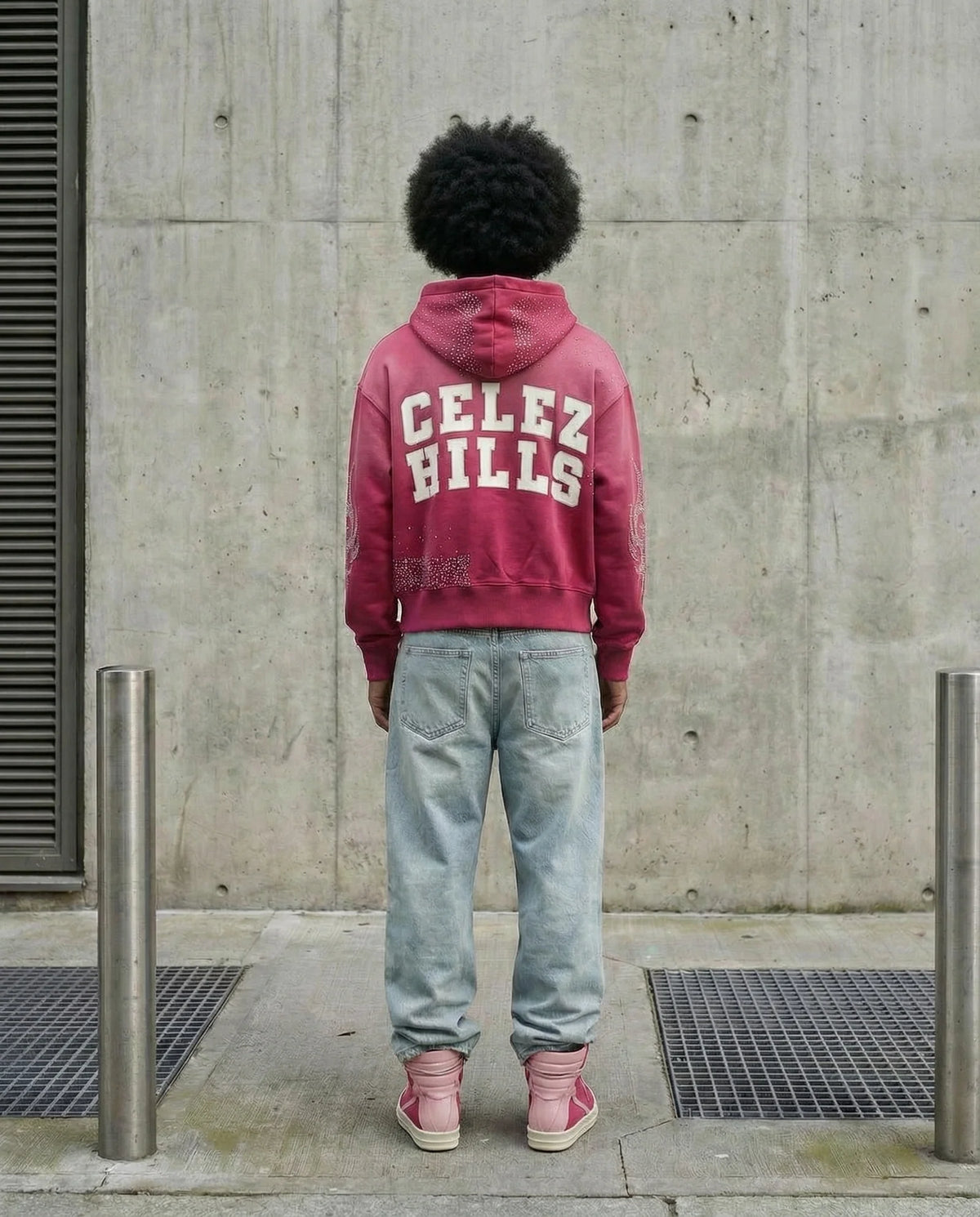 - CELEZ HILLS - HOODIE PINK