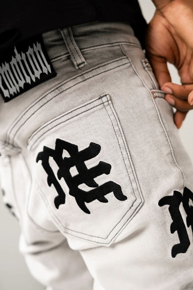 Jeans mixed emotions grey wash