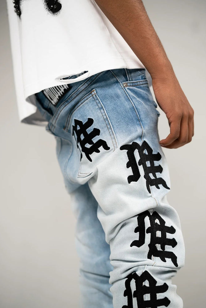 Jeans mixed emotions light blue wash