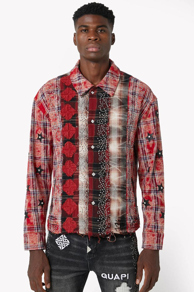 Camisa guapi (Blood Red Patch Flannel)