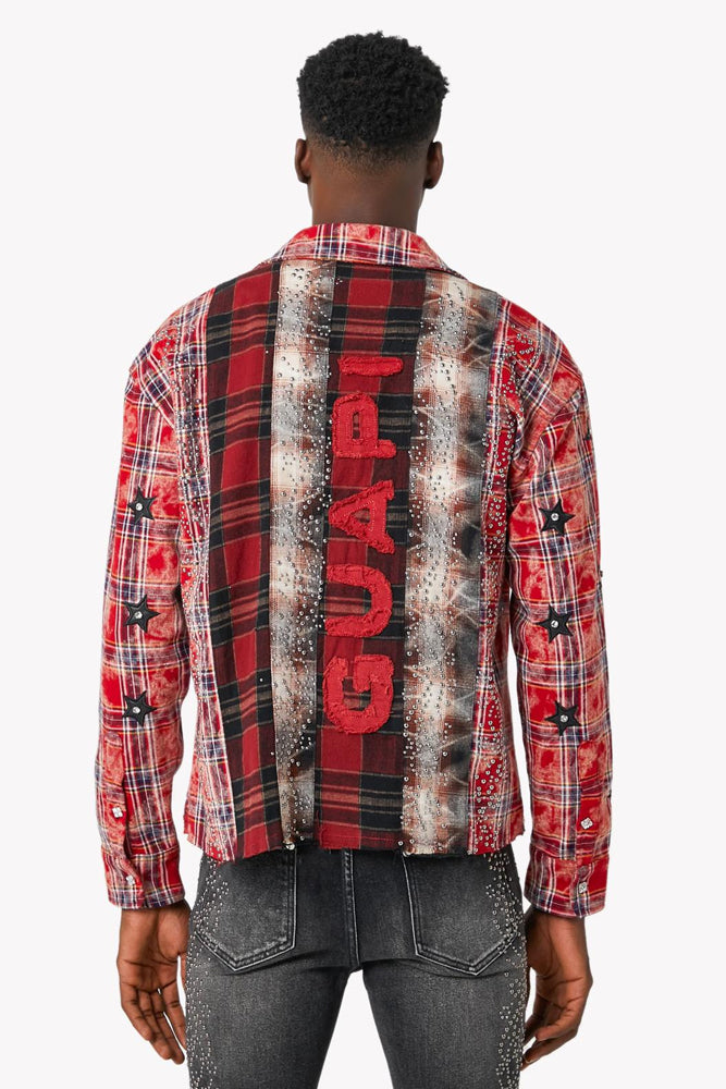 Camisa guapi (Blood Red Patch Flannel)